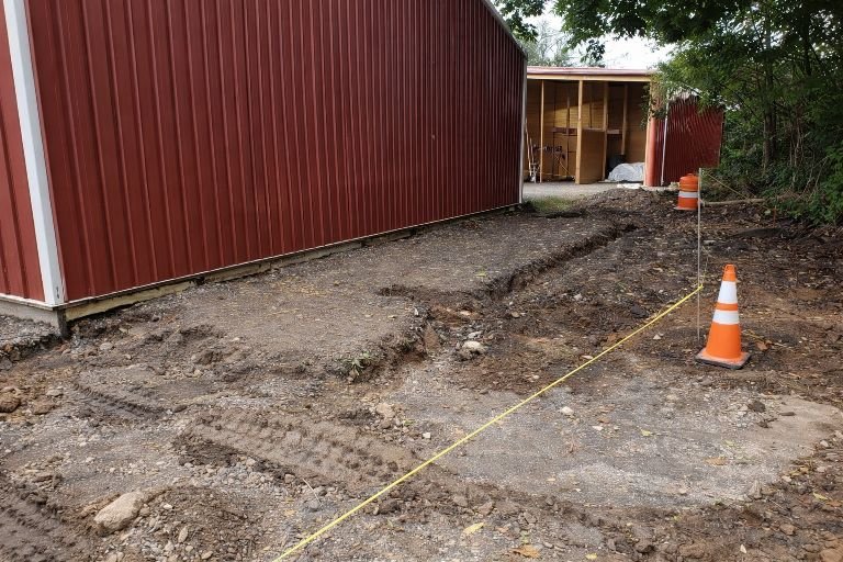 Driveway excavation and base preparation in Warren County NJ